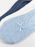 LC Waikiki Women's Flat Flat Shoes Socks 3-Pack
